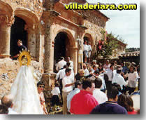 Procesión de la Virgen de Vallehermoso en el Negredo.
